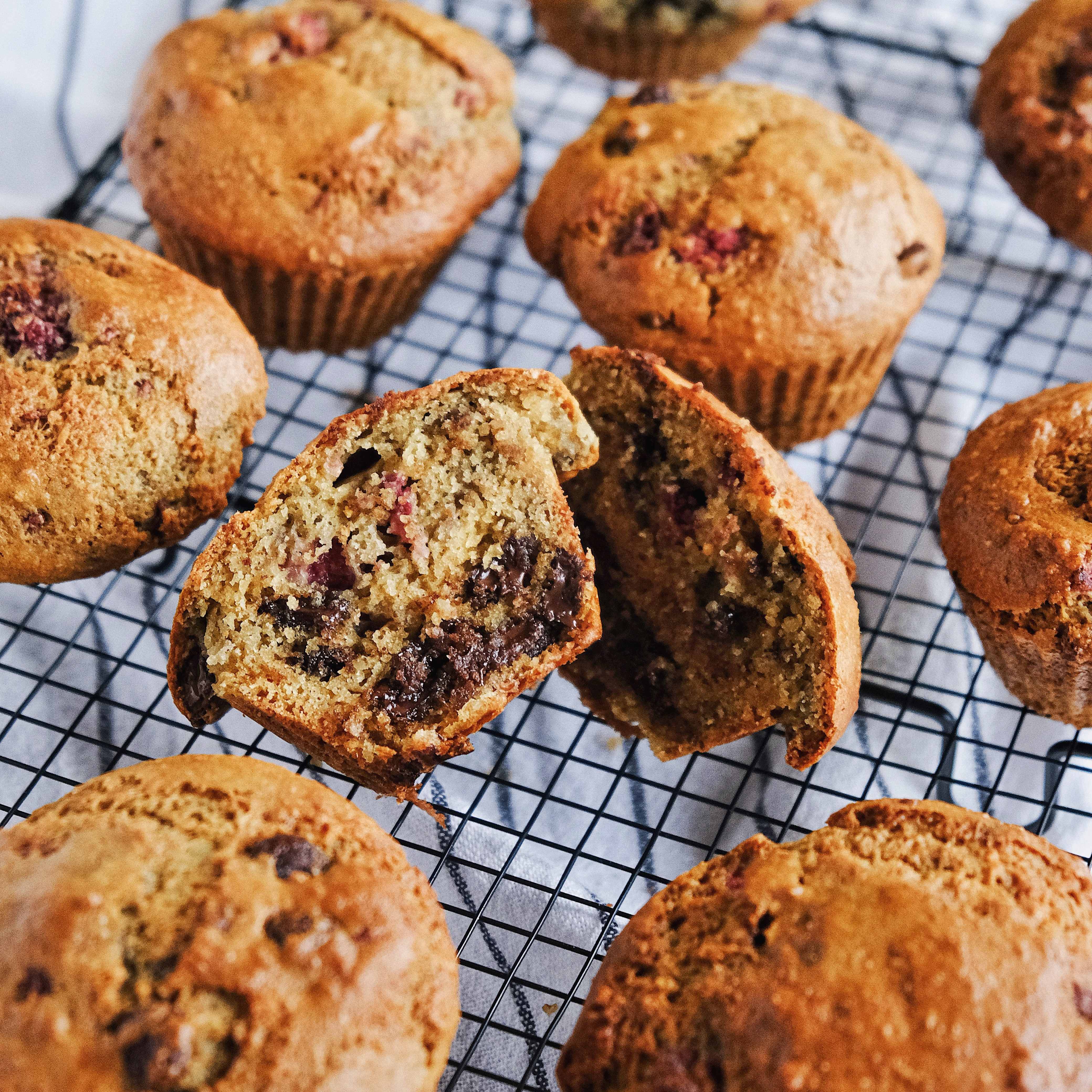 Raspberry & Choc Chip Muffins