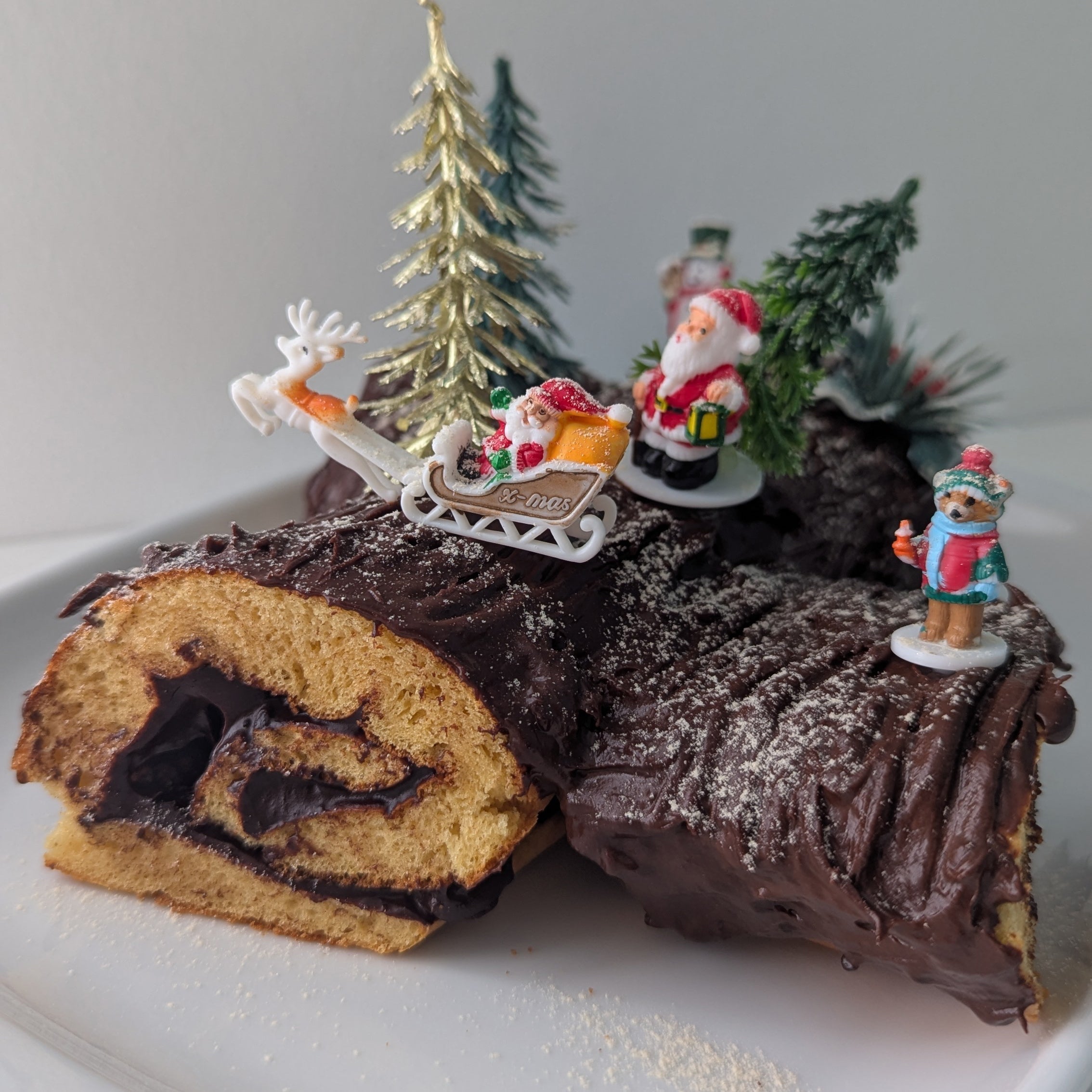 Tarwi Christmas log nutricionista Sofia Beirão